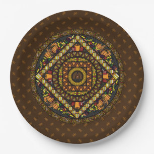 Thanksgiving Icons Paper Plate
