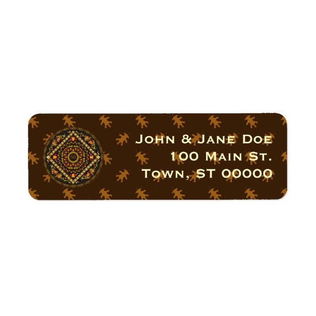Thanksgiving Icons Return Address Label (Front)