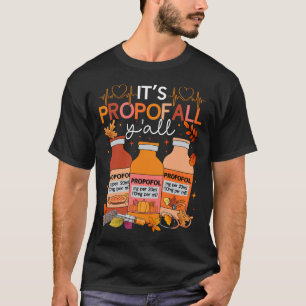 Thanksgiving Icu Nurse Propofol Fall Scrub Top Wom