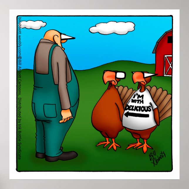 Thanksgiving "I'm With Delicious" Poster (Front)