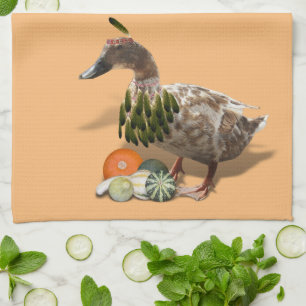 Thanksgiving Indian Duck Tea Towel