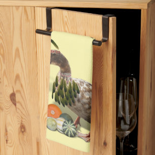 Thanksgiving Indian Duck Tea Towel