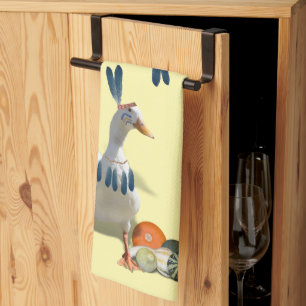 Thanksgiving Indian Duck Tea Towel