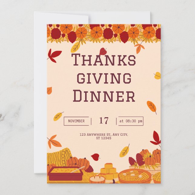 Thanksgiving Invitation (Front)