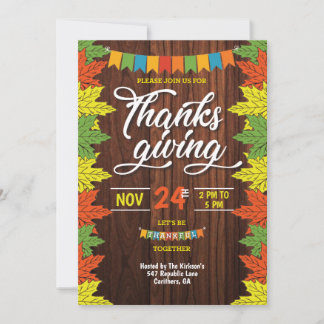 Thanksgiving Invitation