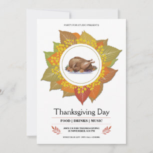 Thanksgiving Invitation Card