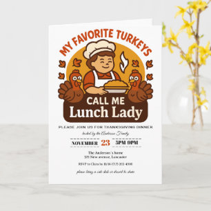 Thanksgiving Invitation Card