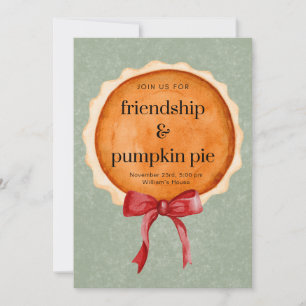 Thanksgiving Invitation - Pumpkin Pie Delight