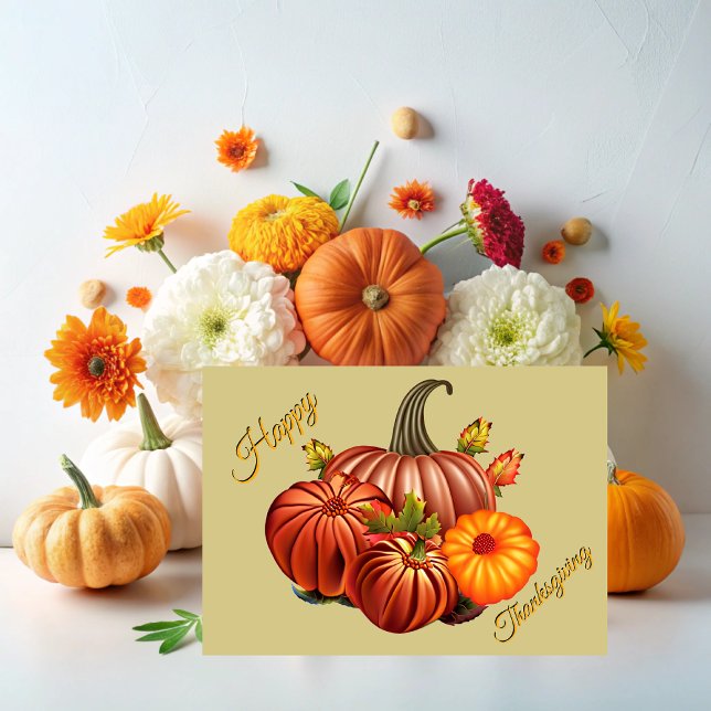 Thanksgiving invitation with pumpkins (Creator Uploaded)