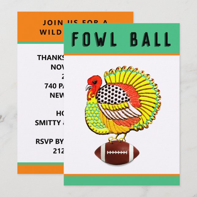 Thanksgiving Invitations (Front/Back)