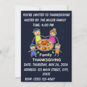 thanksgiving invitations dinner party