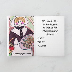 THANKSGIVING JOIN US  INVITATION