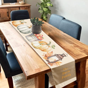 Thanksgiving Joy of Harvest Family Short Table Runner