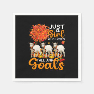 Thanksgiving Just A Girl Who Loves Fall And Goats Napkin