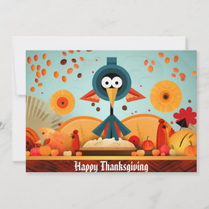 Thanksgiving Kids 1  Holiday Card