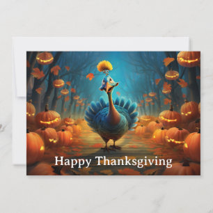 Thanksgiving Kids 9 Holiday Card