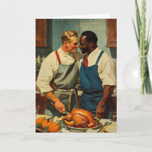 Thanksgiving Kitchen Embrace Card
