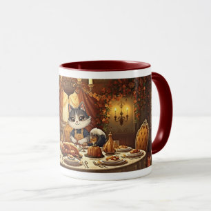 Thanksgiving Kitty Hosting Mug