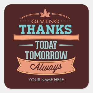 Thanksgiving Label
