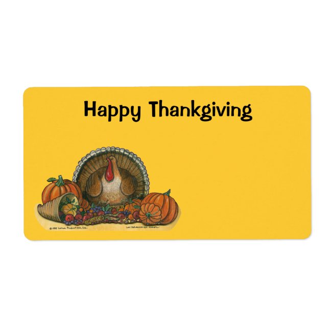 Thanksgiving Labels (Front)