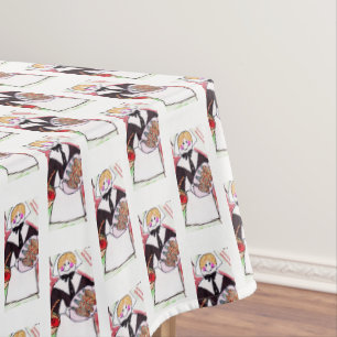 THANKSGIVING LADY PILGRIM table cloth