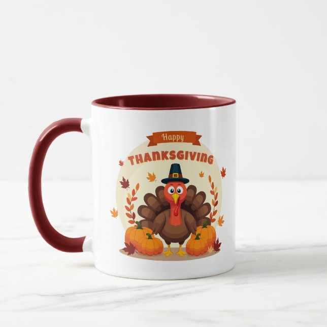 Thanksgiving large chicken mug (Left)
