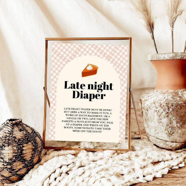 Thanksgiving late night diaper baby shower sign (Creator Uploaded)