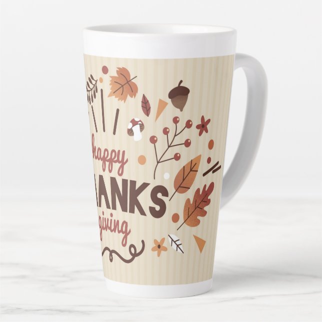 Thanksgiving Latte Mug (Right Angle)