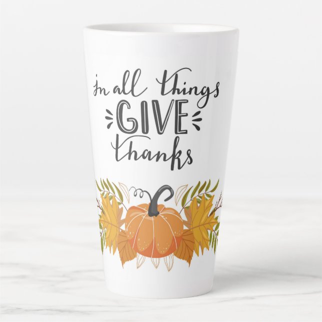 Thanksgiving Latte Mug (Front)