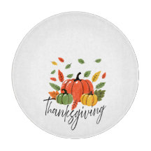 Thanksgiving Leaves and Pumpkin in Autumn colours