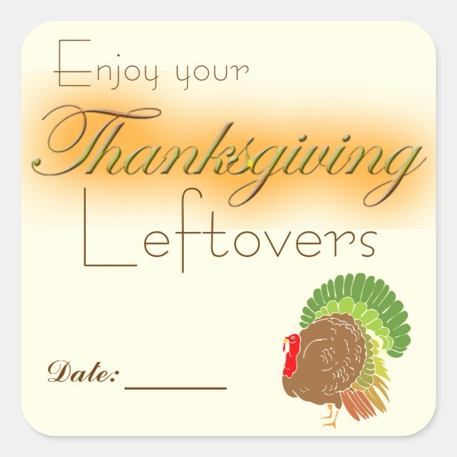 Thanksgiving Leftover Stickers (Front)
