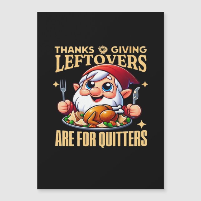 Thanksgiving Leftovers Are For Quitters Classic Cr (Front)