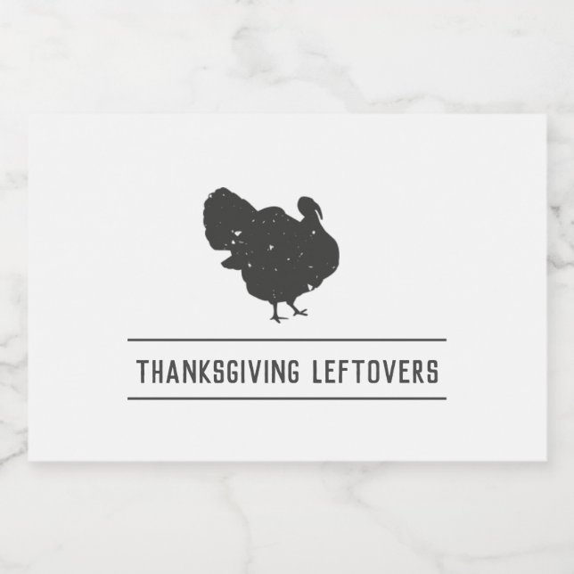 Thanksgiving Leftovers Stickers Friendsgiving (Single Label)