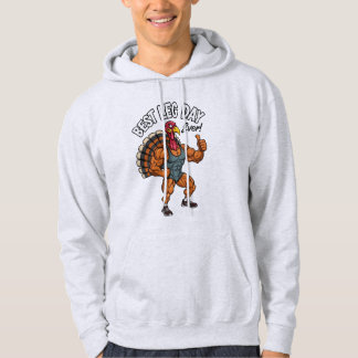 Thanksgiving Leg Day Adult Pullover Hoodie