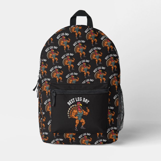 Thanksgiving Leg Day Backpack (Front)
