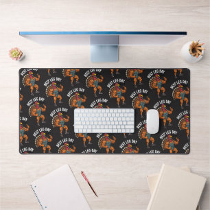 Thanksgiving Leg Day Desk Mat