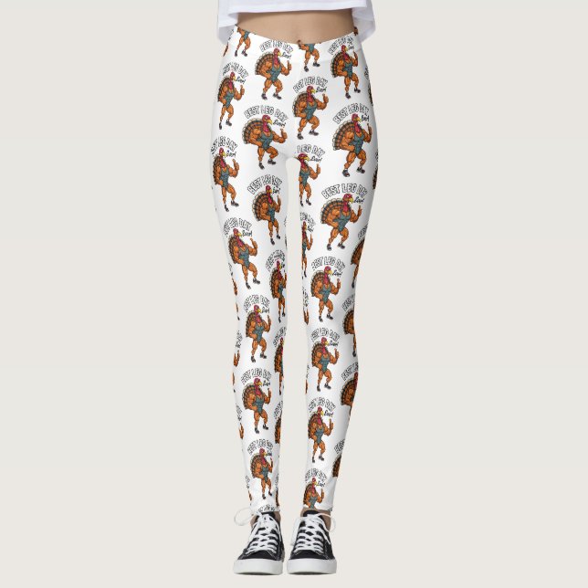 Thanksgiving Leg Day Leggings (Front)