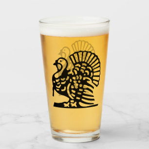 THANKSGIVING MAJESTIC TURKEY  GLASS