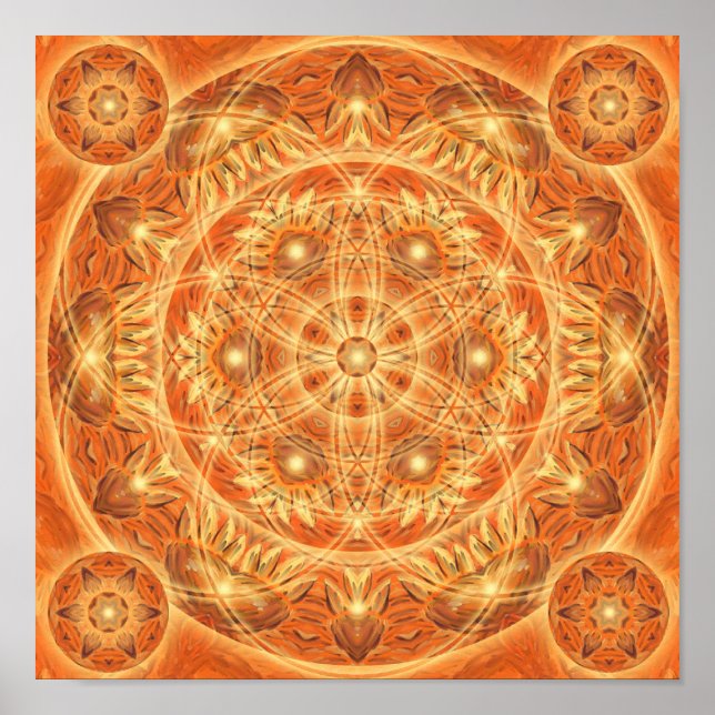 Thanksgiving Mandala Poster (Front)