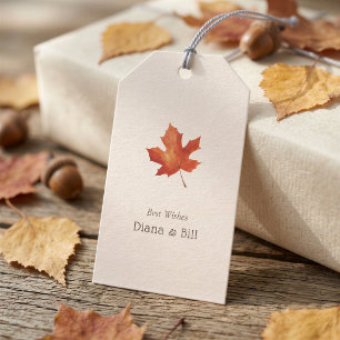Thanksgiving Maple Leaf Gift Tag