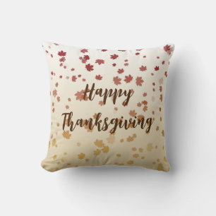 Thanksgiving Maple Leaves Cushion