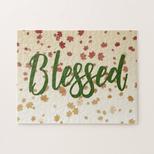 Thanksgiving Maple Leaves Jigsaw Puzzle