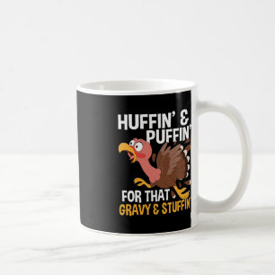 Thanksgiving Marathon Running Turkey Fall Autumn H Coffee Mug