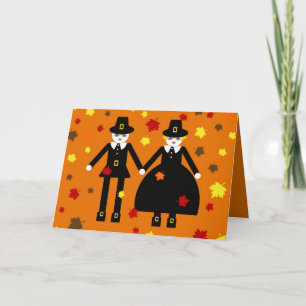 Thanksgiving Martzkin Pilgrim Card © 2012 M. Mart