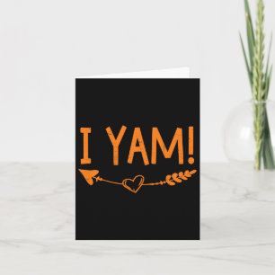 Thanksgiving Matching Couple She's My Sweet Potato Card