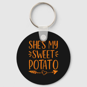 Thanksgiving Matching Couple She's My Sweet Potato Key Ring