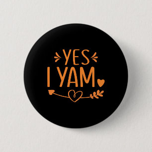 Thanksgiving Matching Couples Outfit Sweet Potato 6 Cm Round Badge