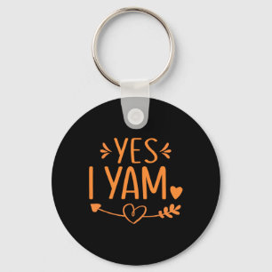 Thanksgiving Matching Couples Outfit Sweet Potato  Key Ring