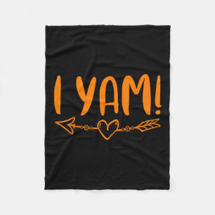 Thanksgiving Matching Couples She's My Sweet Potat Fleece Blanket