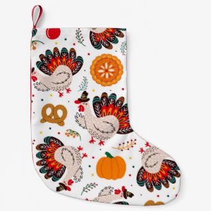 Thanksgiving Meme I Am Happy Because I Am Grateful Small Christmas Stocking